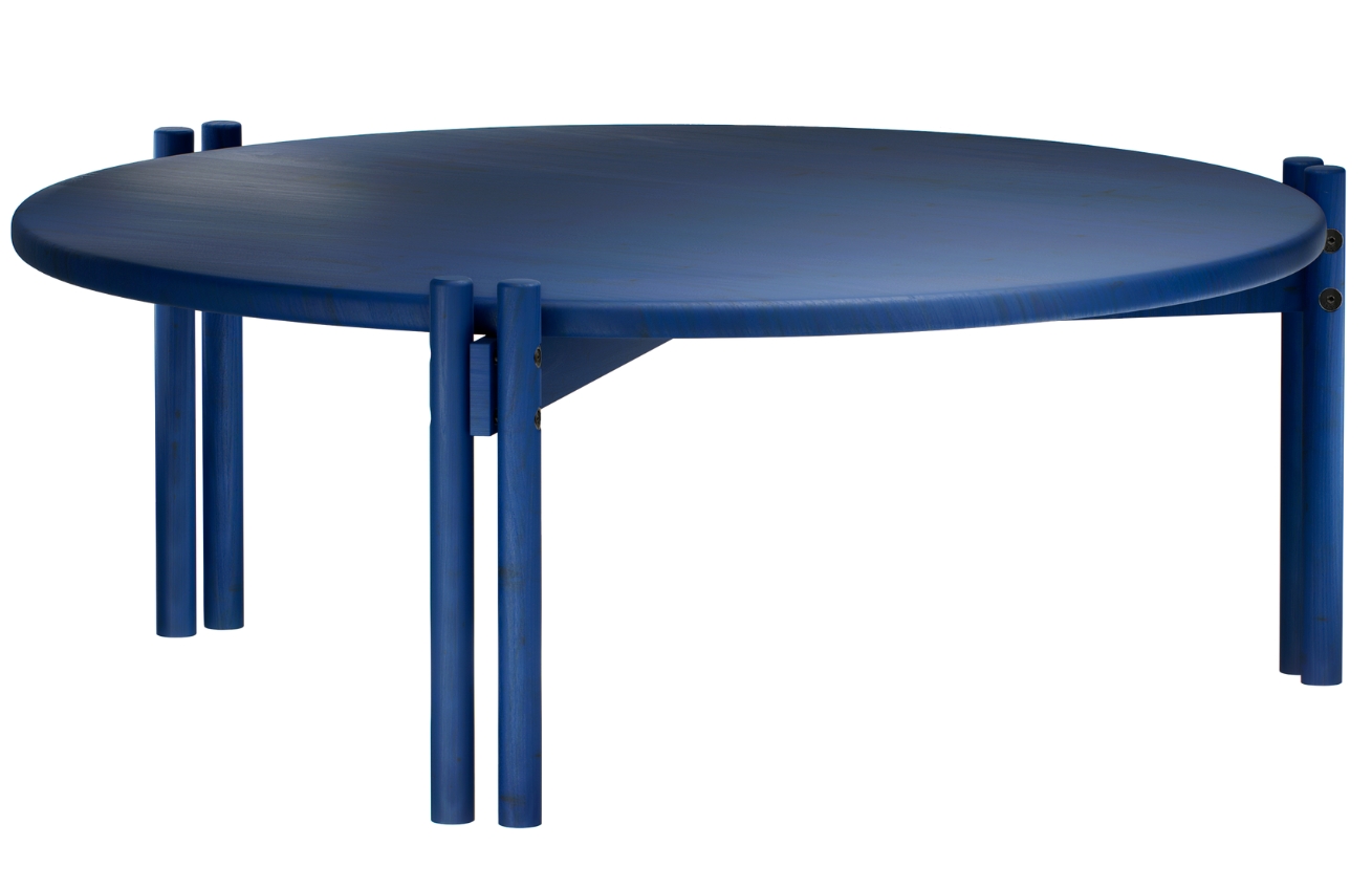 Modrý dřevěný konferenční stolek Karup Design Sticks 80 cm Karup Design