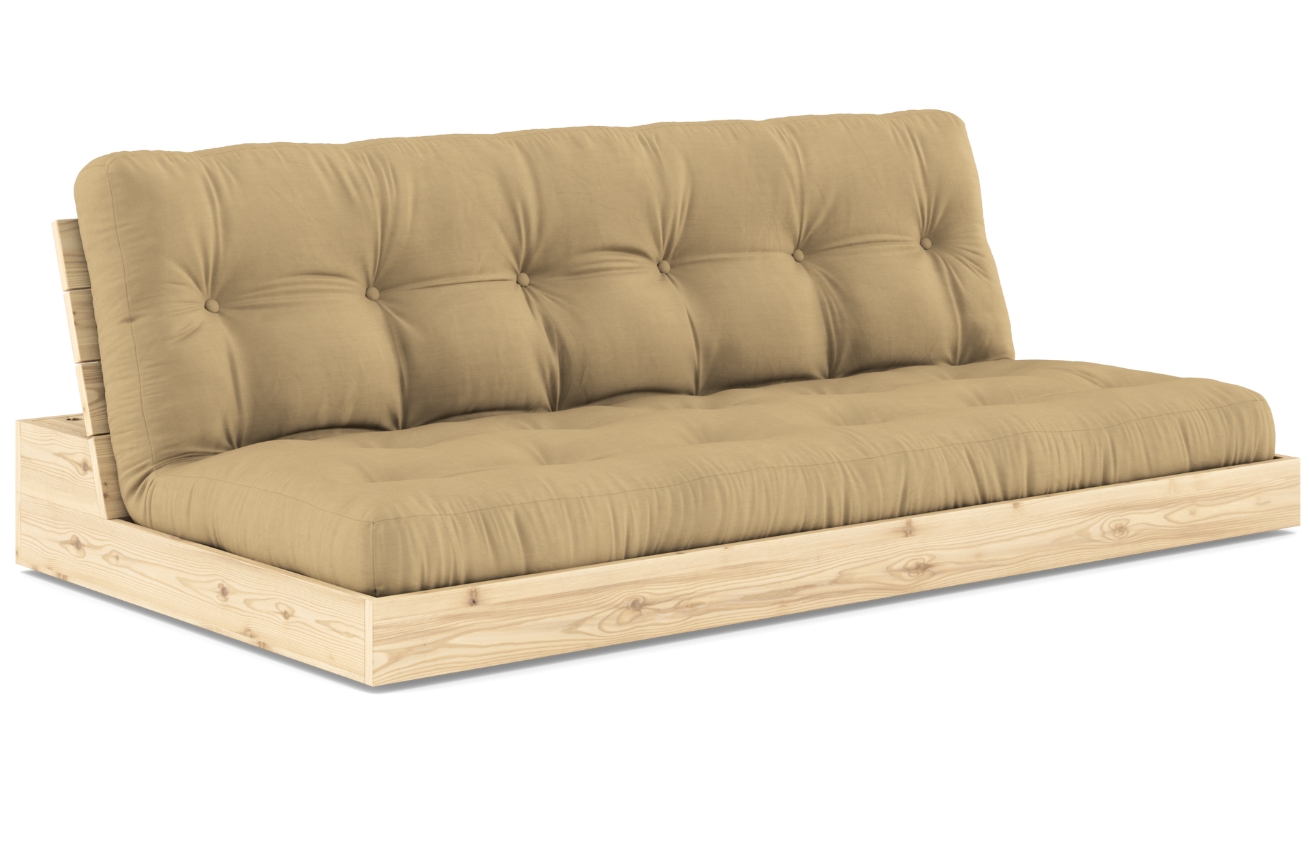Tmavě béžová dvoumístná rozkládací pohovka Karup Design Base 196 cm Karup Design