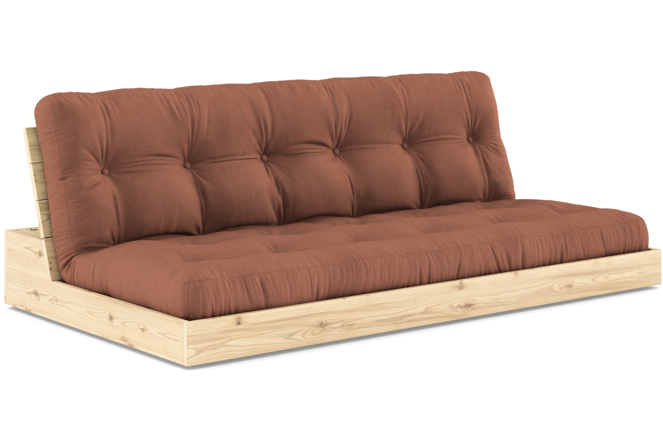Hnědá dvoumístná rozkládací pohovka Karup Design Base 196 cm Karup Design