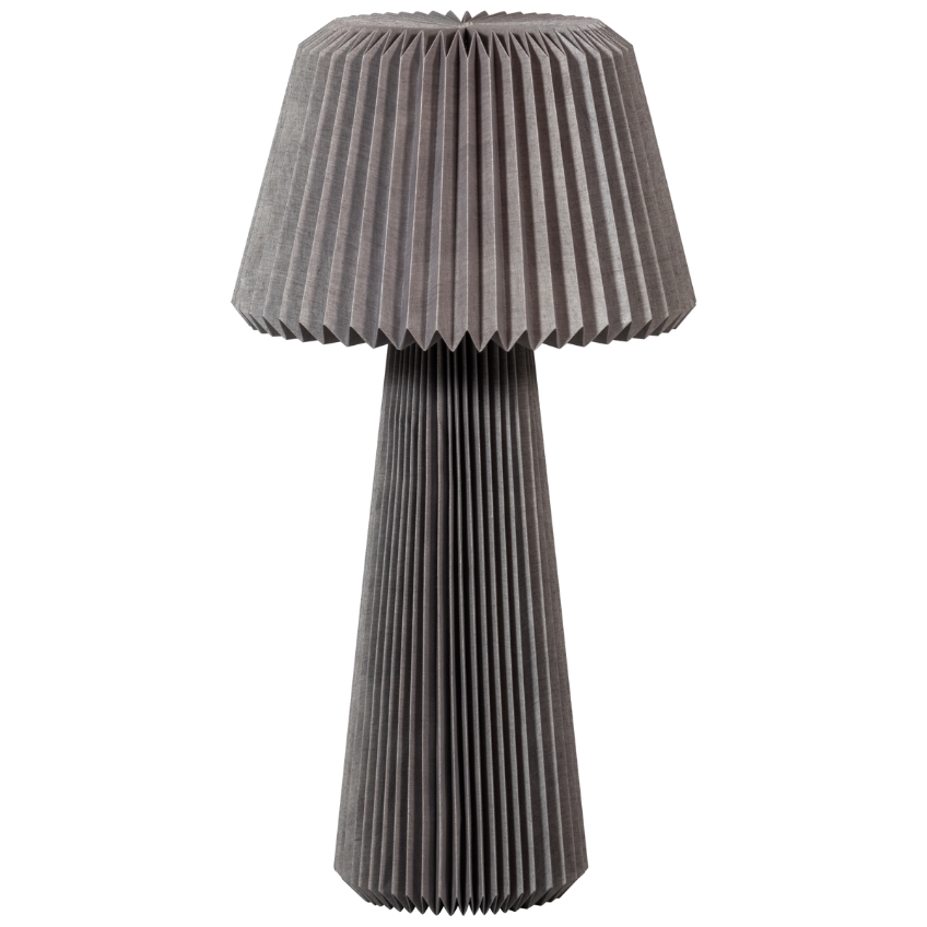 Hoorns Šedá stojací lampa Sima 95 cm Hoorns