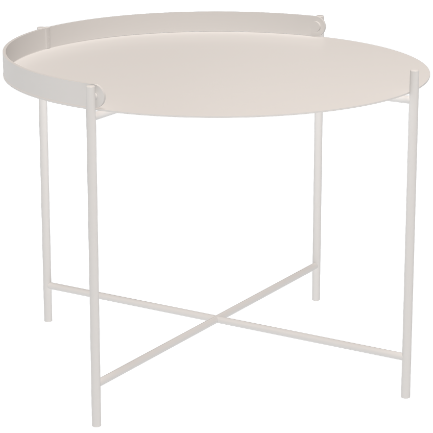 Bílý kovový zahradní konferenční stolek HOUE Edge 62 cm Houe
