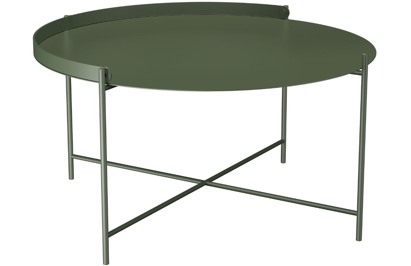 Zelený kovový zahradní konferenční stolek HOUE Edge 76 cm Houe