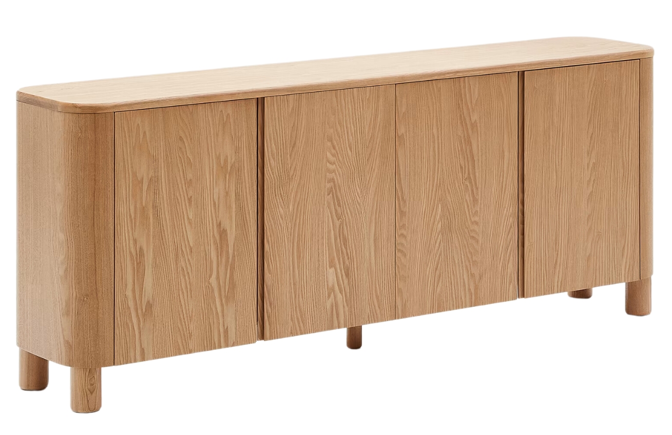 Komoda Kave Home Salaya 200 x 40 cm s dřevěným dekorem Kave Home