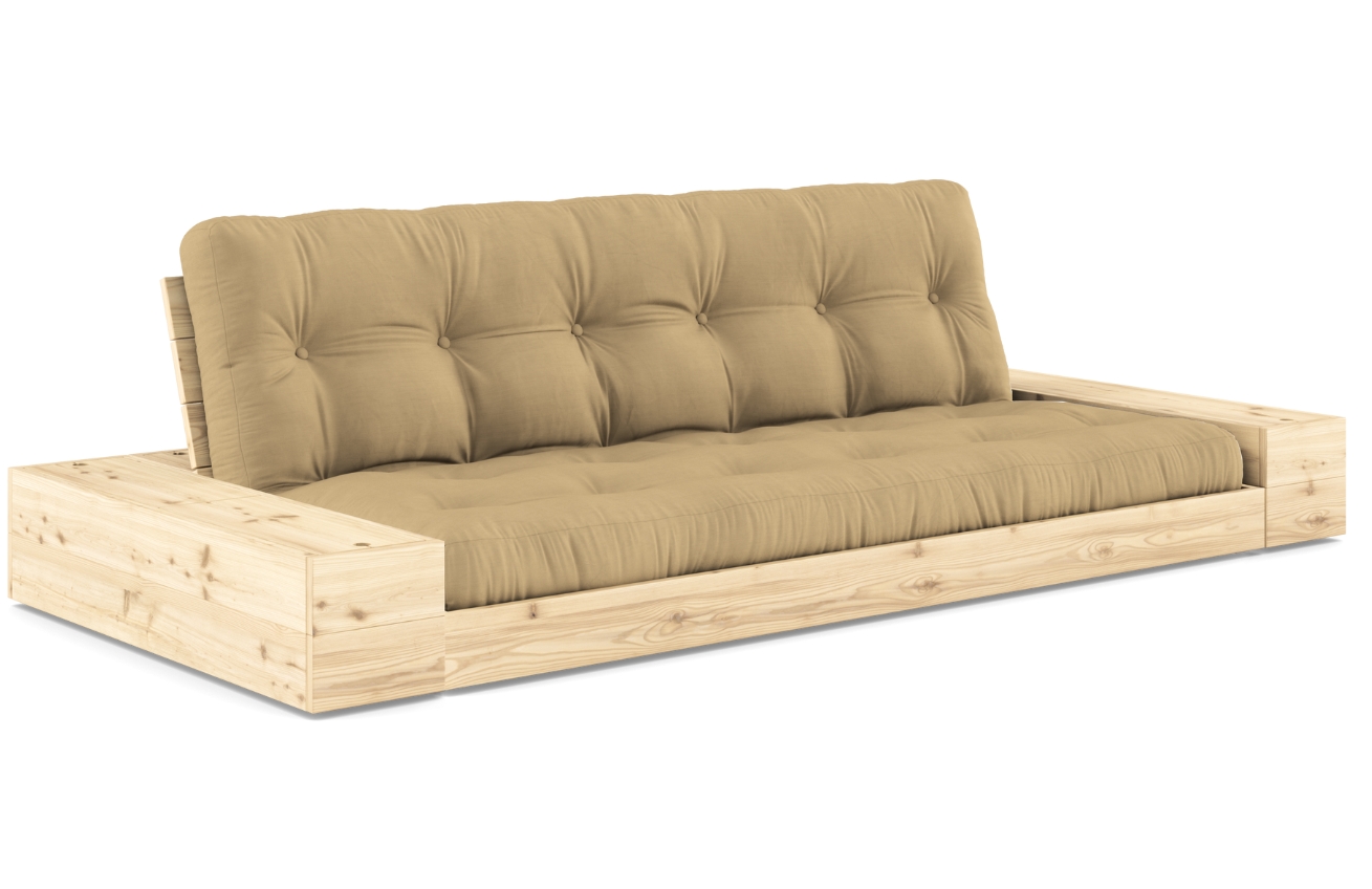 Tmavě béžová dvoumístná rozkládací pohovka Karup Design Base 244 cm Karup Design