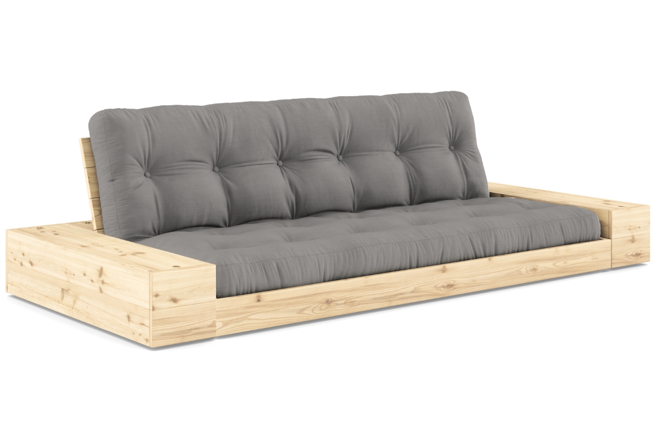 Šedá dvoumístná rozkládací pohovka Karup Design Base 244 cm Karup Design