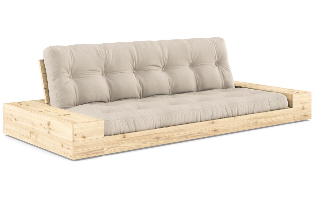 Béžová dvoumístná rozkládací pohovka Karup Design Base 244 cm Karup Design