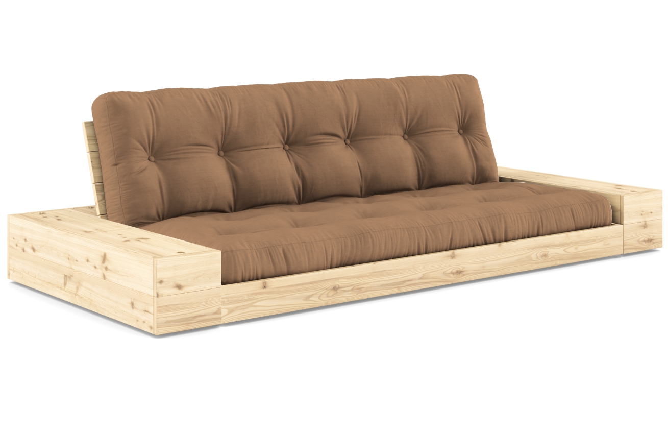 Světle hnědá dvoumístná rozkládací pohovka Karup Design Base 244 cm Karup Design