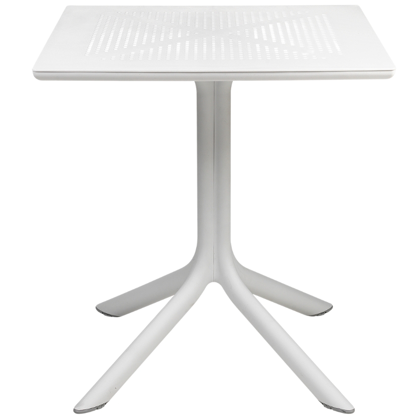 Nardi Bílý plastový zahradní stůl Clip 70 x 70 cm Nardi