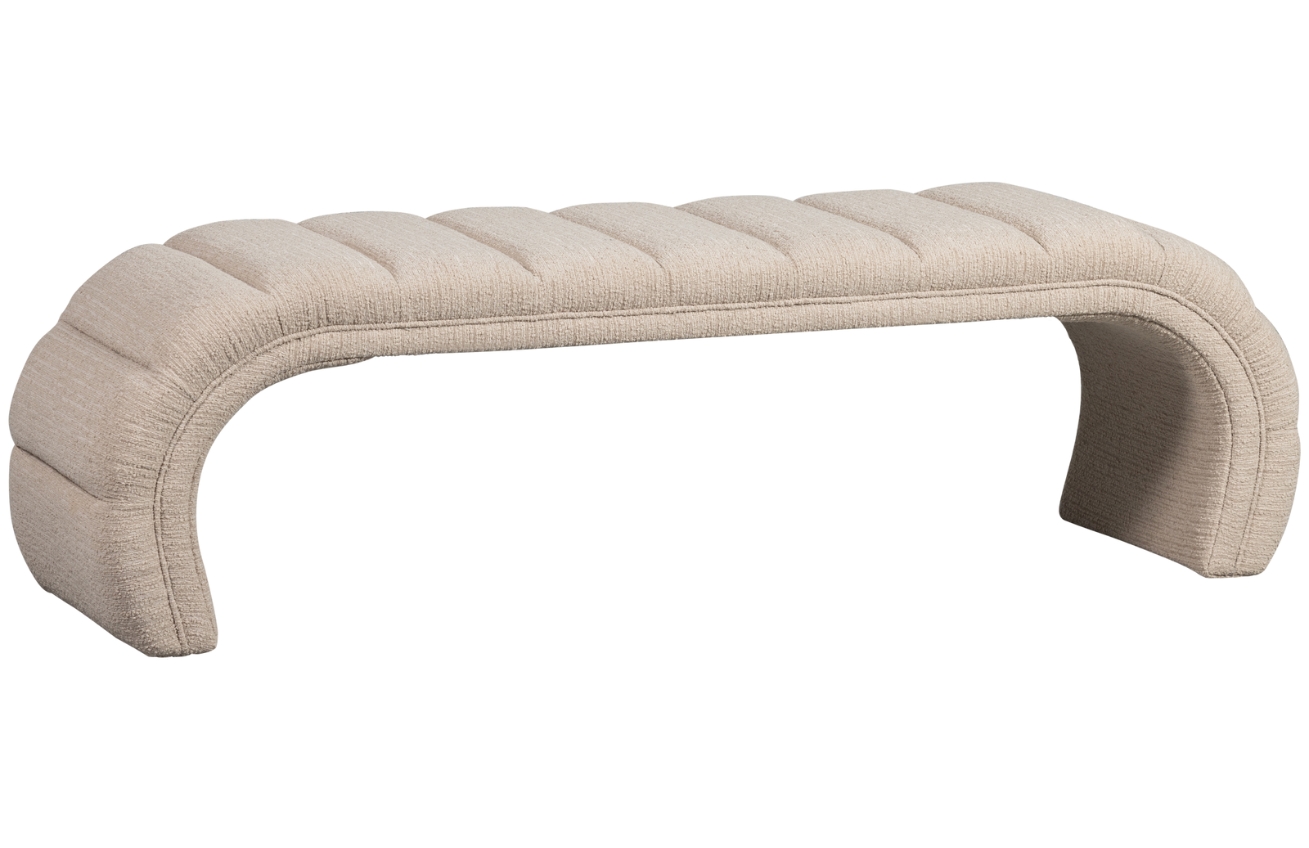 Hoorns Béžová čalouněná lavice Taffa 160 cm Hoorns