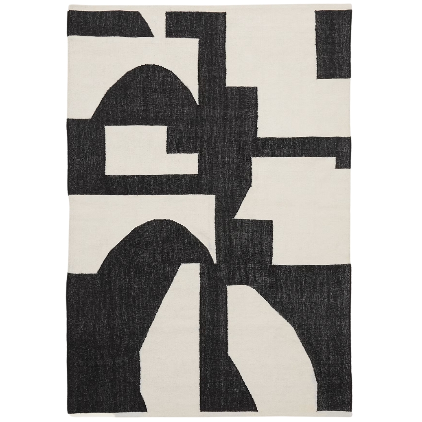 Černobílý koberec Kave Home Sotty 160 x 230 cm Kave Home
