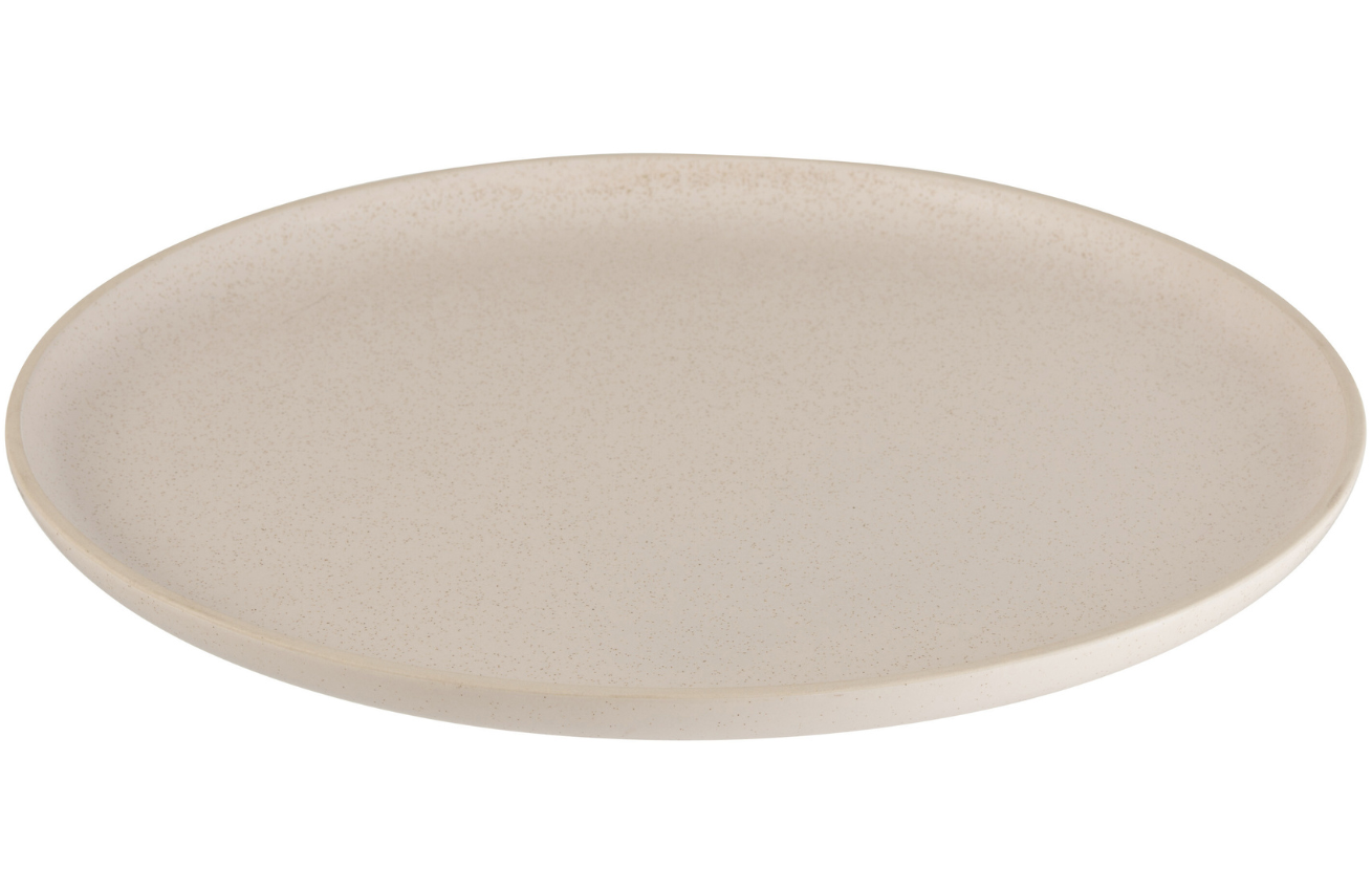 Béžový keramický talíř J-line Moor 33 cm J-line