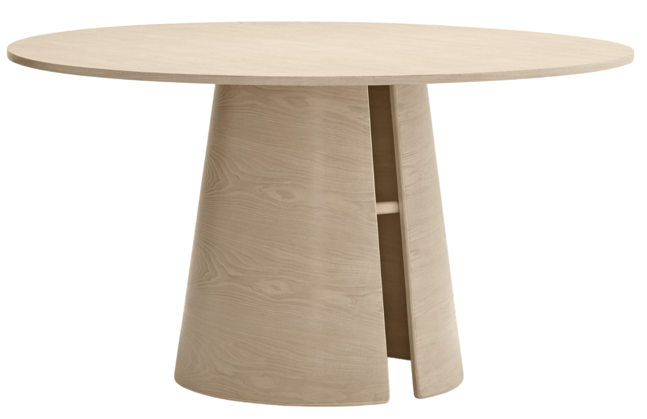 Bělený dřevěný kulatý jídelní stůl Teulat Cep 137 cm Teulat