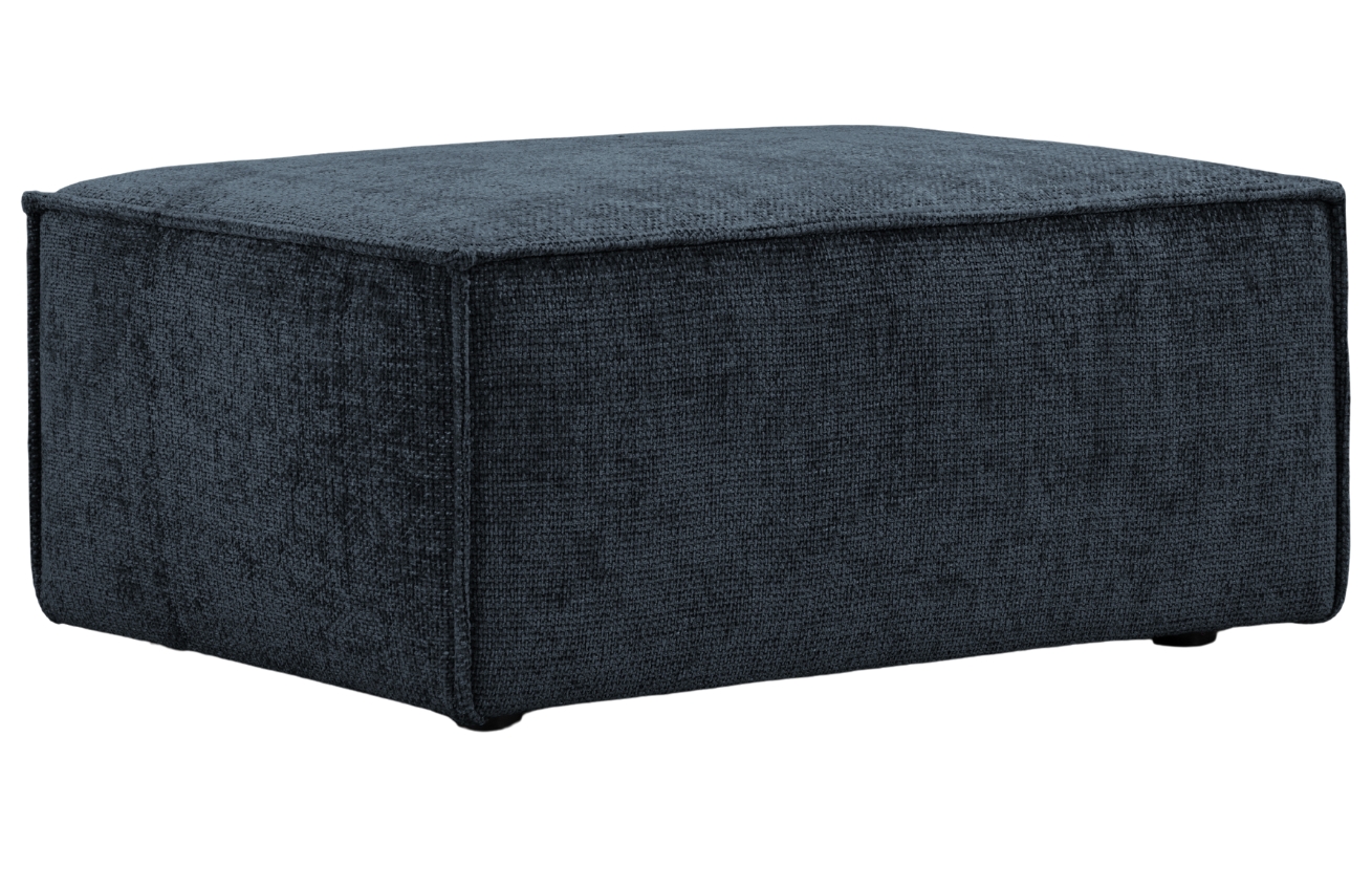 Královsky modrá čalouněná podnožka Windsor & Co Eris 84 x 63 cm Windsor & Co