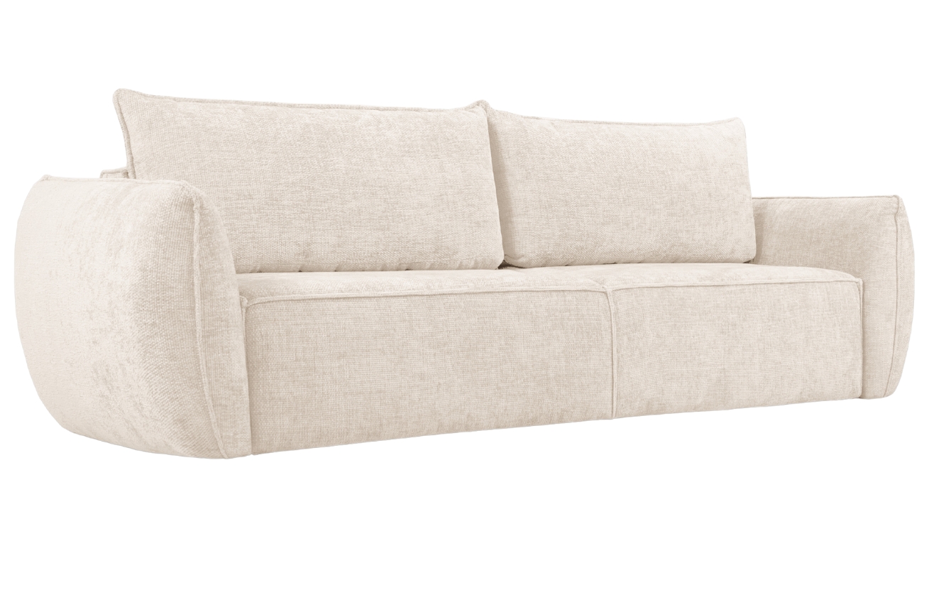 Světle béžová čalouněná třímístná rozkládací pohovka Windsor & Co Eris 244 cm Windsor & Co