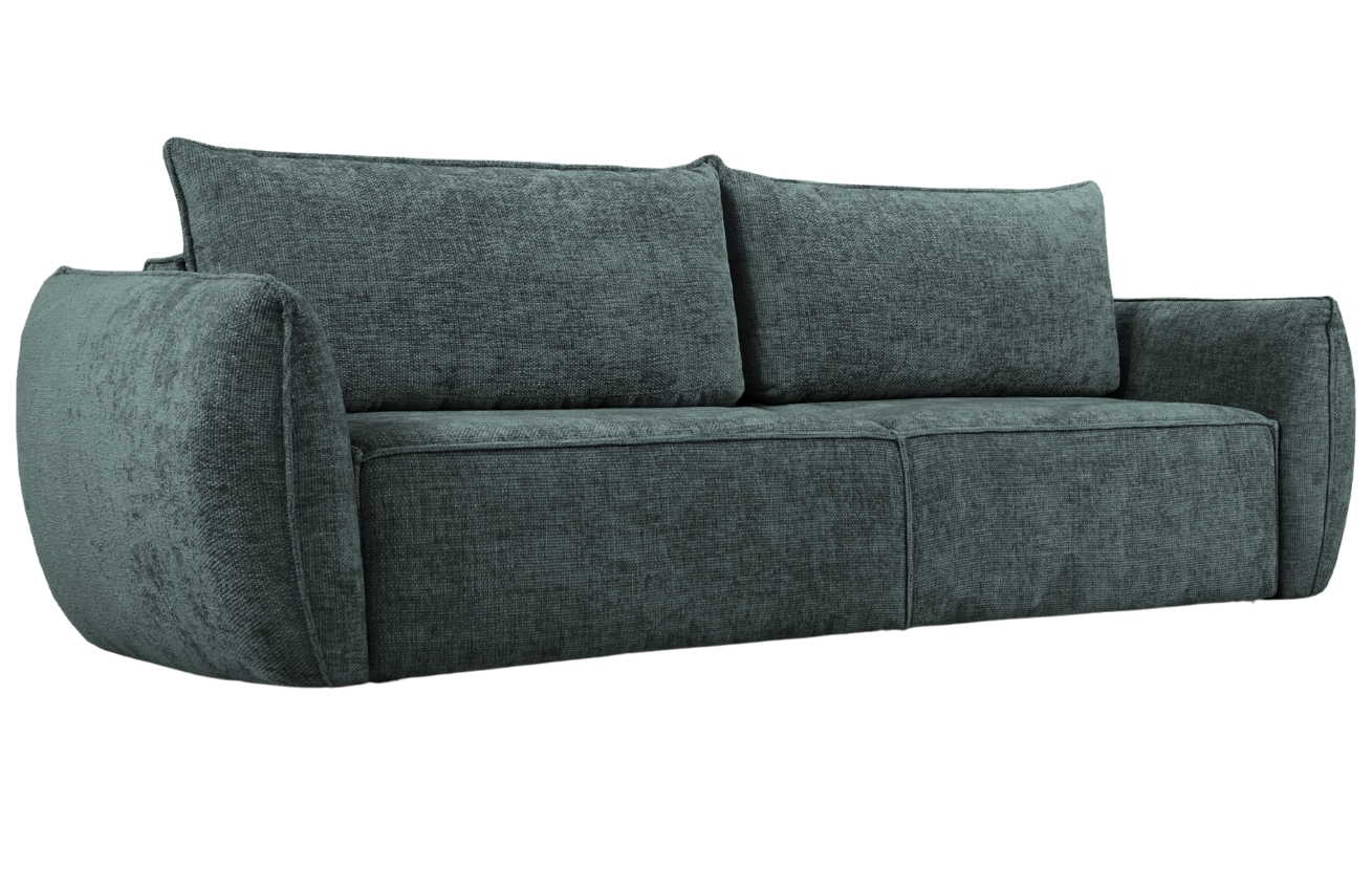 Petrolejová čalouněná třímístná rozkládací pohovka Windsor & Co Eris 244 cm Windsor & Co