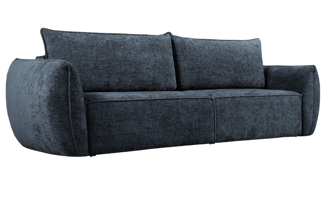 Královsky modrá čalouněná třímístná rozkládací pohovka Windsor & Co Eris 244 cm Windsor & Co