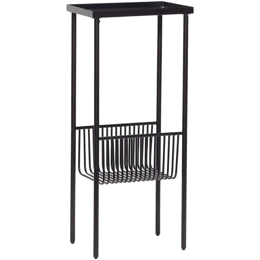 Černý kovový odkládací stolek Hübsch Eyrie 43x30 cm Hübsch