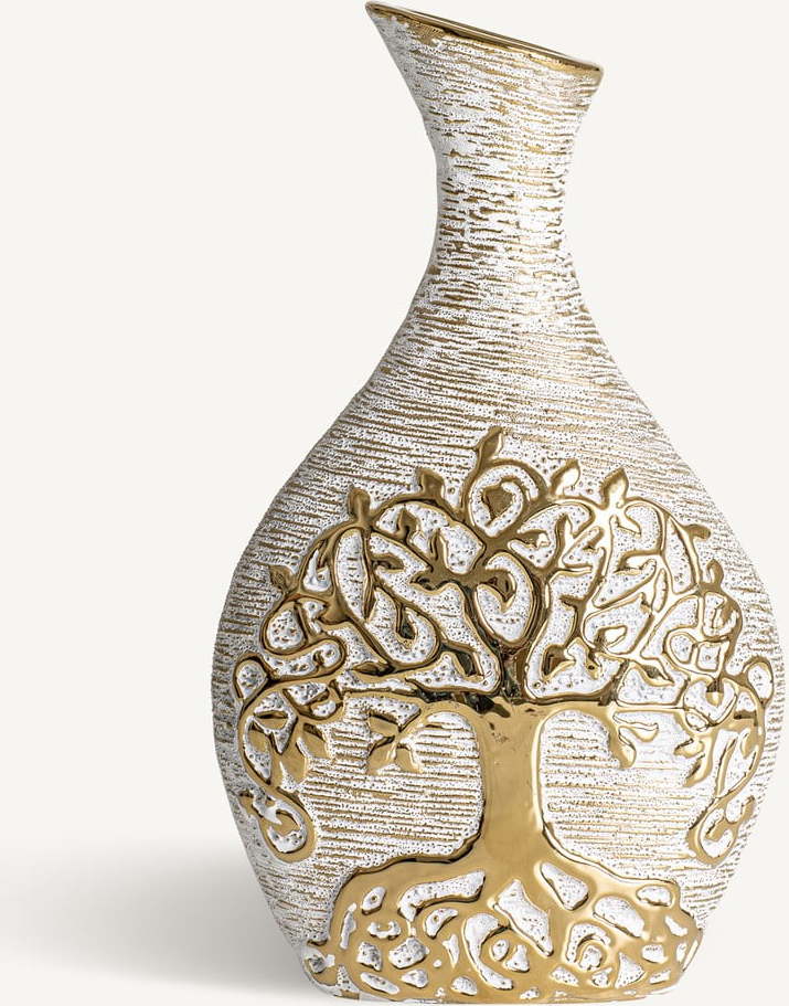 Keramická váza ve zlaté barvě Tree – Burkina Burkina