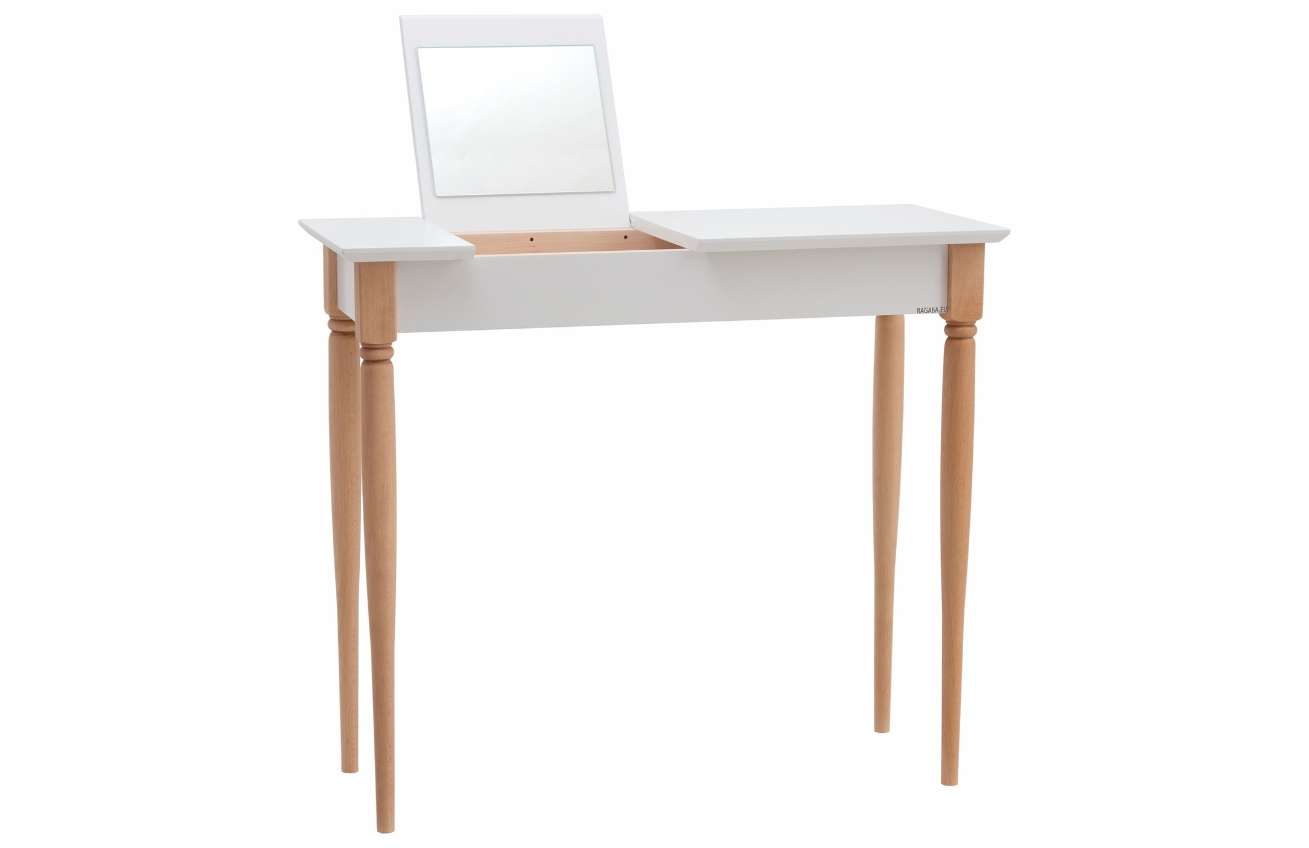 Bílý lakovaný toaletní stolek RAGABA MAMO 85 x 35 cm Ragaba