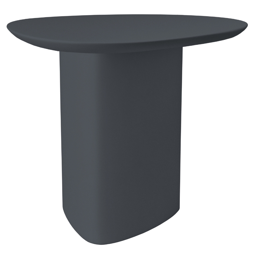 Tmavě šedý lakovaný odkládací stolek RAGABA CELLS 50 x 50 cm Ragaba