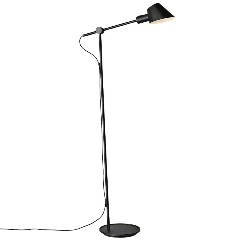 Nordlux Černá kovová stojací lampa Stay 135 cm Nordlux