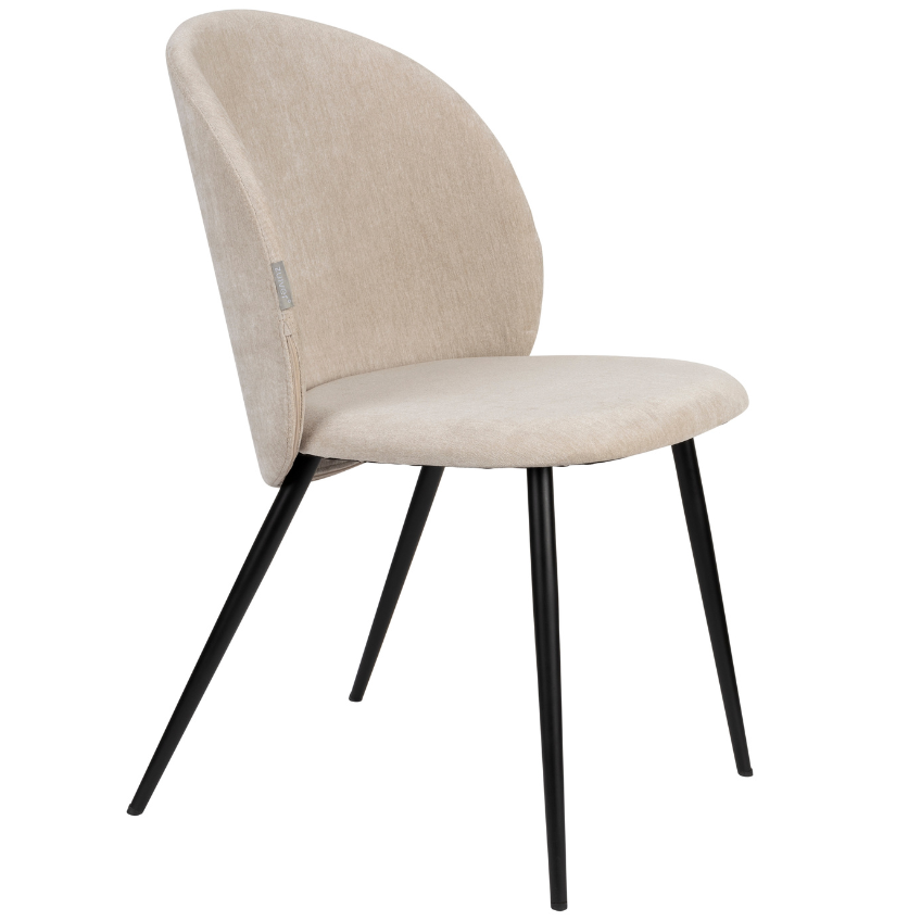 Béžová čalouněná jídelní židle ZUIVER COZY Zuiver