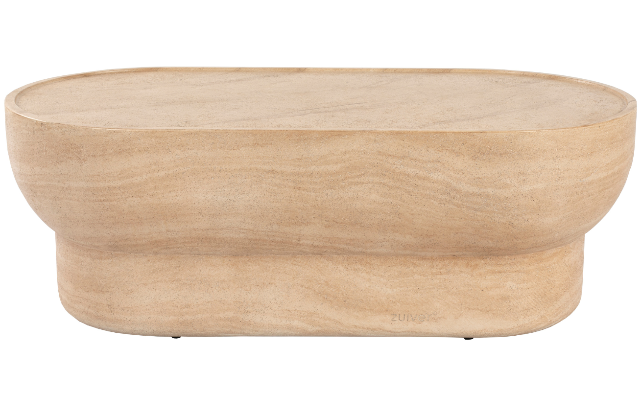 Béžový mramorový konferenční stolek ZUIVER NOBLE 50 x 100 cm Zuiver