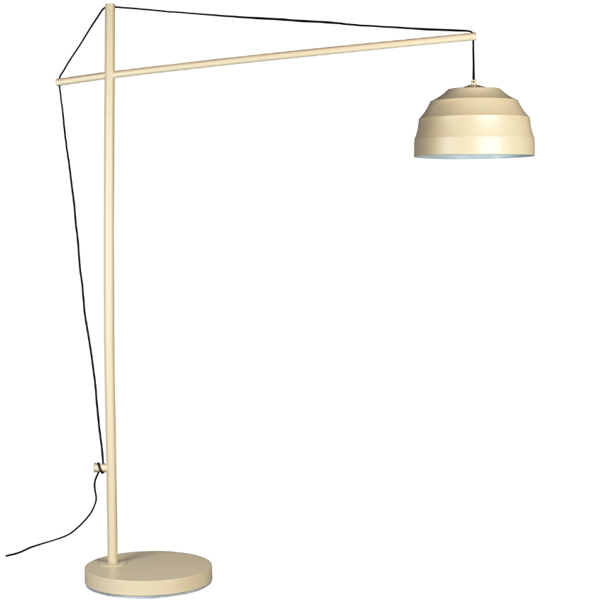 Béžová kovová stojací lampa DUTCHBONE LIWA 180 cm Dutchbone