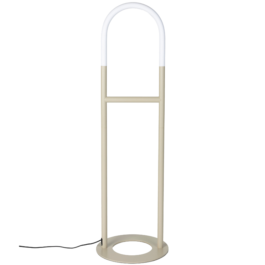 Béžová kovová stojací lampa ZUIVER ARCH 135 cm Zuiver