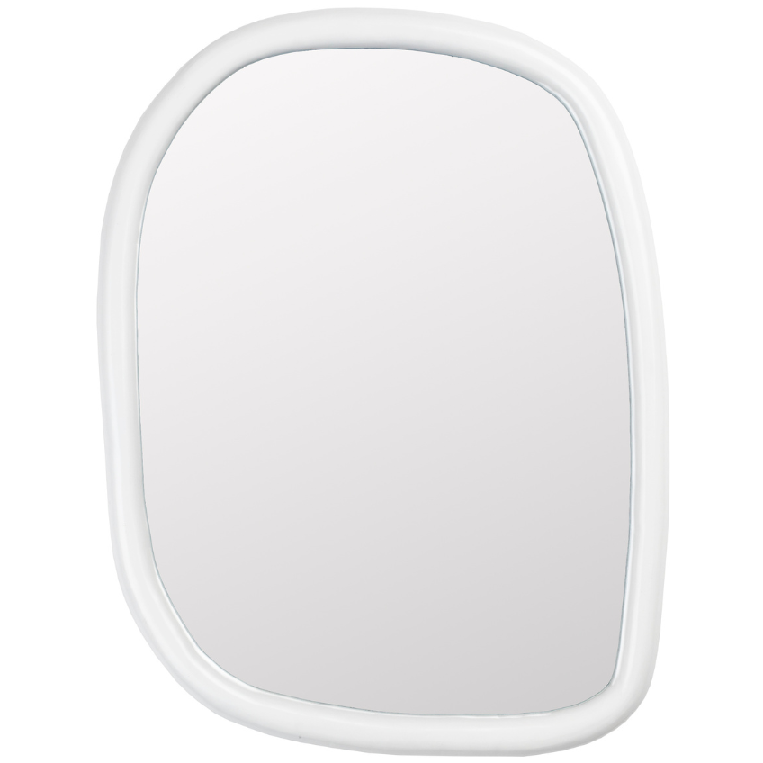 Bílé dřevěné zrcadlo ZUIVER LOOKS 73 x 55 cm Zuiver
