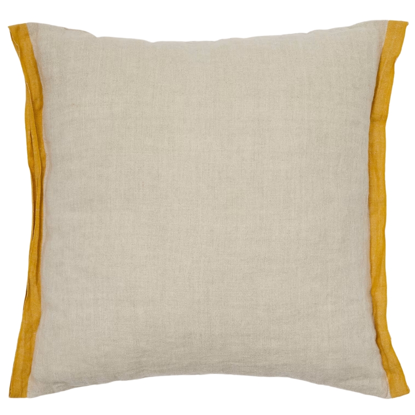 Béžovo-žlutý lněný povlak na polštář Kave Home Suerta 45 x 45 cm Kave Home