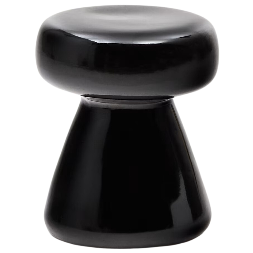 Černý cementový zahradní stolek Kave Home Manya 38 cm Kave Home