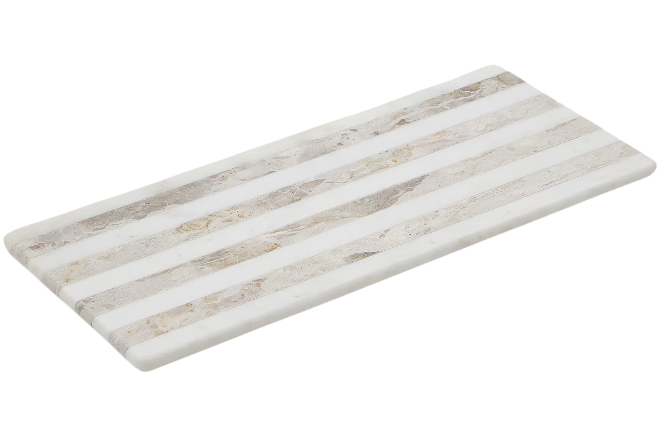 Bílé mramorové servírovací prkénko Kave Home Sylara 53 x 23 cm Kave Home