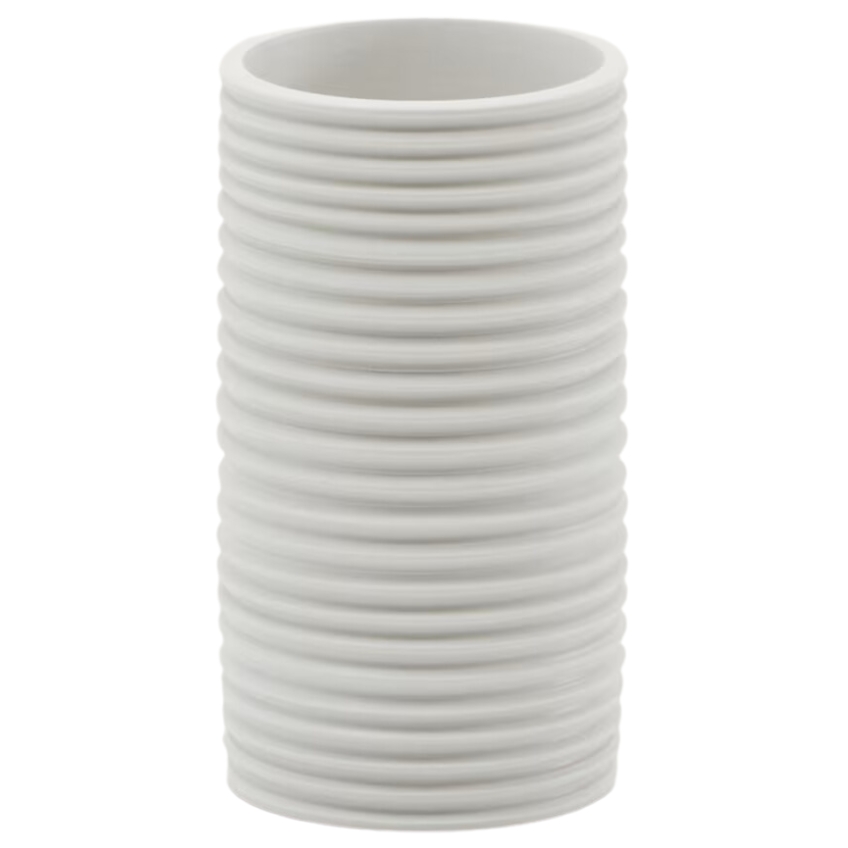 Bílá keramická váza Kave Home Sibone 20 cm Kave Home