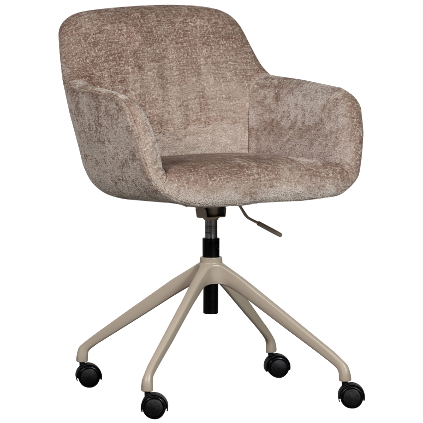 Hoorns Béžová čalouněná kancelářská židle Rosso Hoorns