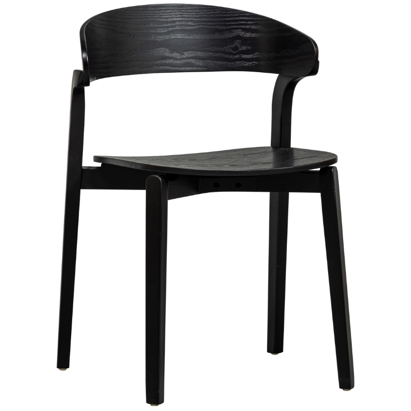 Hoorns Černá dřevěná jídelní židle Casa Hoorns