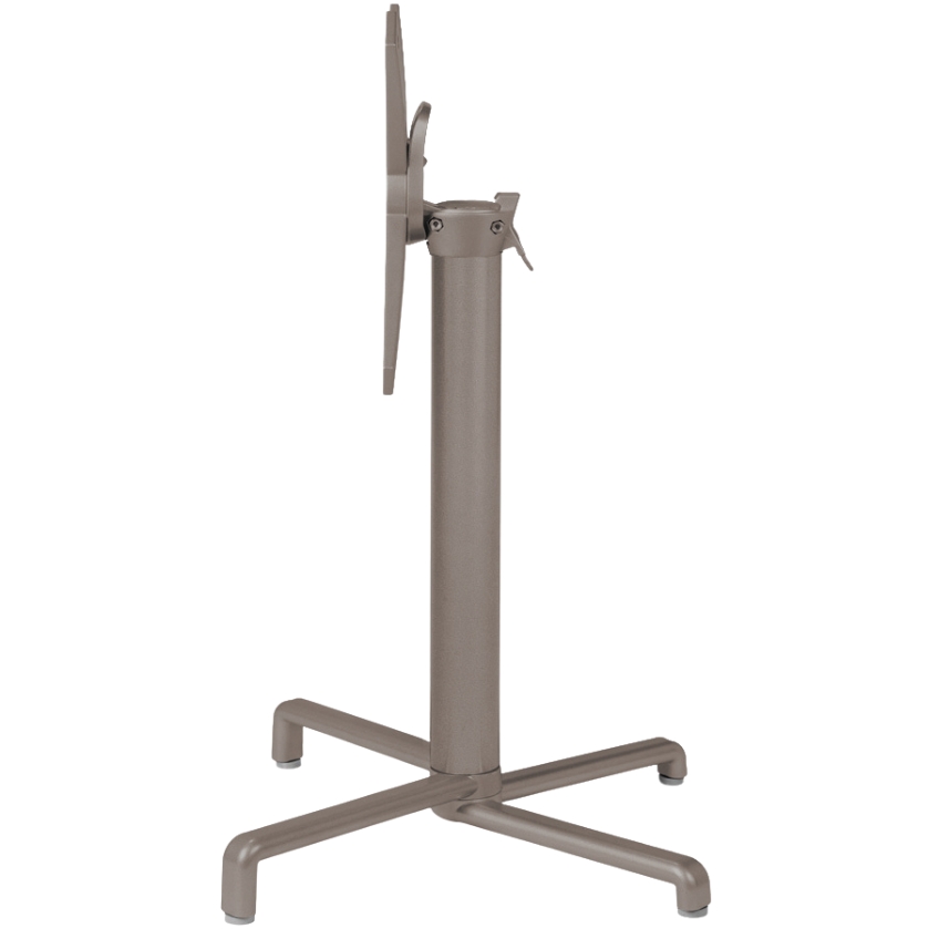 Nardi Šedohnědá hliníková stolová sklápěcí podnož Scudo 72 cm Nardi