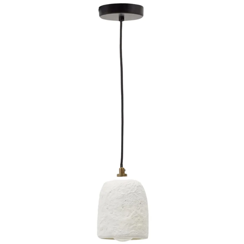 Bílé závěsné světlo Kave Home Ullaro 11,5 cm