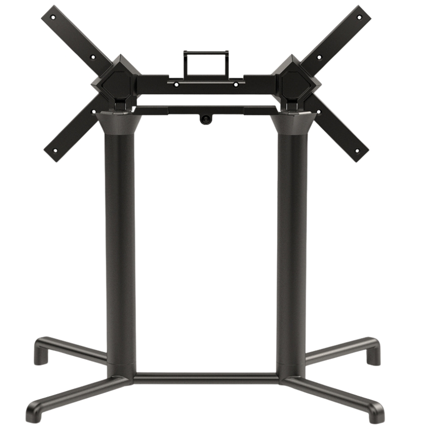 Nardi Antracitově šedá hliníková stolová sklápěcí podnož Scudo Double 72 cm Nardi