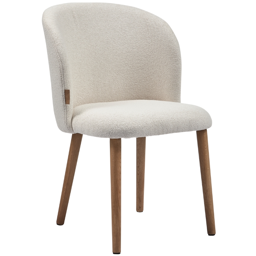 Hoorns Krémově bílá čalouněná jídelní židle Adika Hoorns