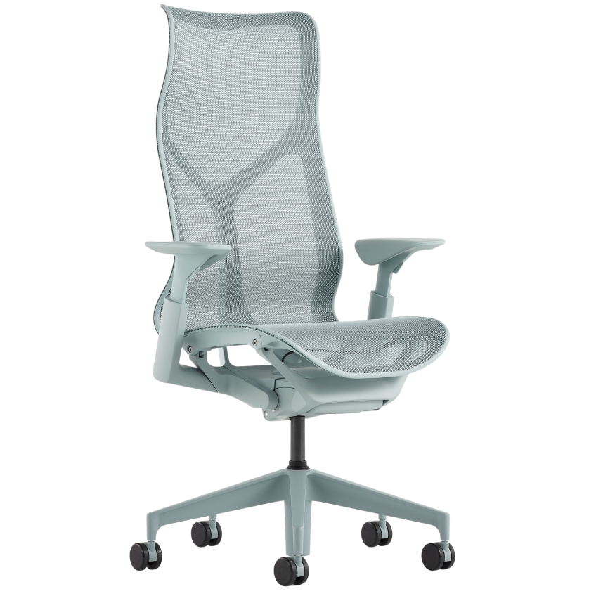 Světle modrá kancelářská židle Herman Miller Cosm H Herman Miller