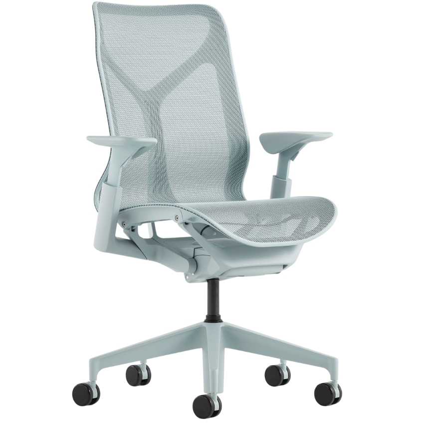 Světle modrá kancelářská židle Herman Miller Cosm M Herman Miller