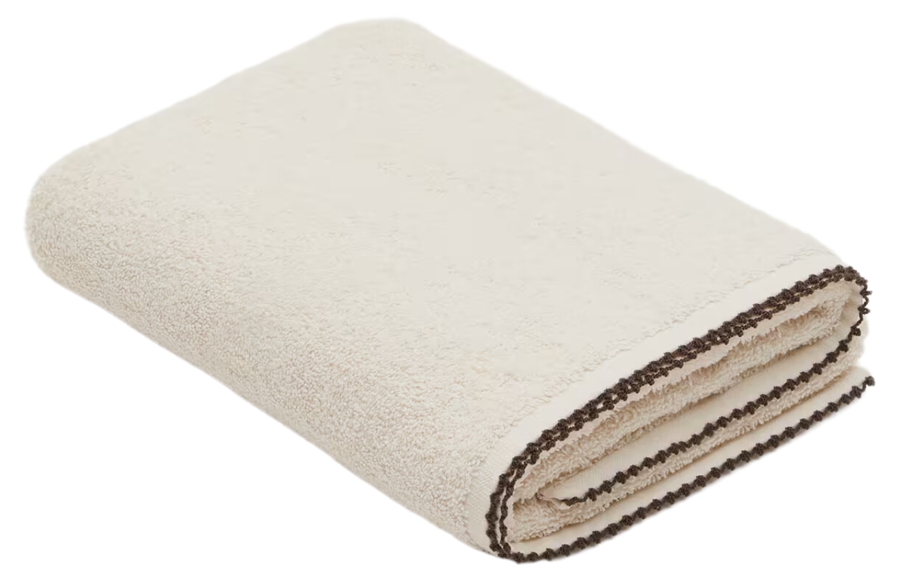 Béžový bavlněný ručník Kave Home Sinami 50 x 90 cm Kave Home
