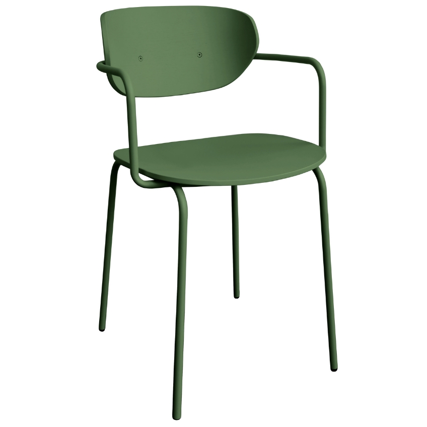 Zelená jídelní židle Hübsch Arch Hübsch