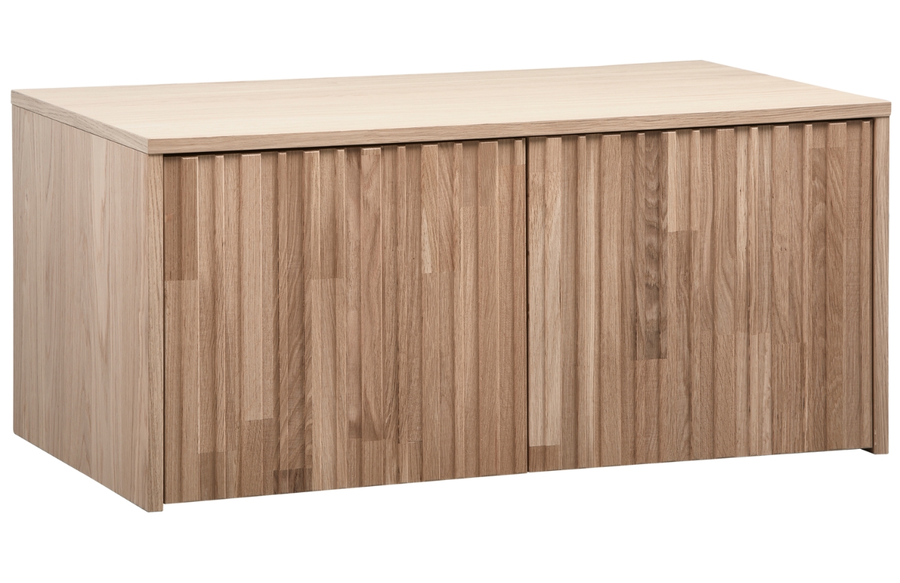 Hoorns Dřevěná lavice s úložným prostorem Gravia 88 x 50 cm Hoorns