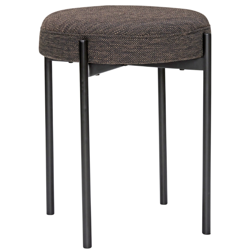 Černá čalouněná stolička Hübsch Silo 45 cm Hübsch