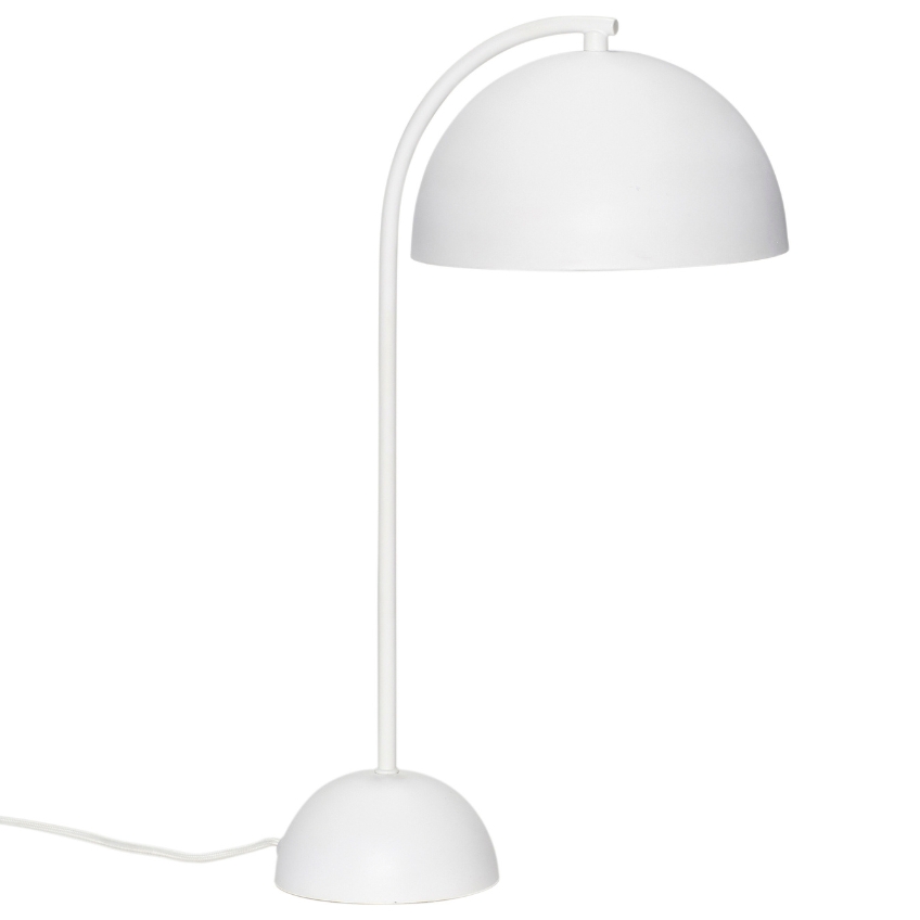 Bílá kovová stolní lampa Hübsch Form Hübsch