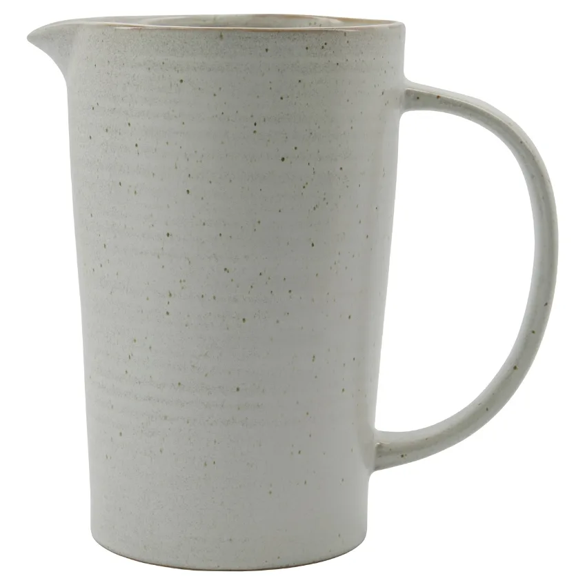House Doctor Bílý kameninový džbán Pion 1,5 l