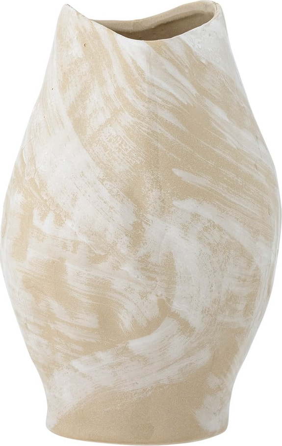 Béžová váza z kameniny (výška 31 cm) Obsa – Bloomingville Bloomingville