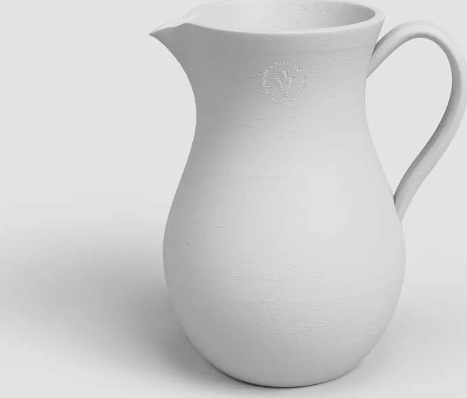 Bílá keramická ručně vyrobená váza (výška 30 cm) Harmonia – Artevasi
